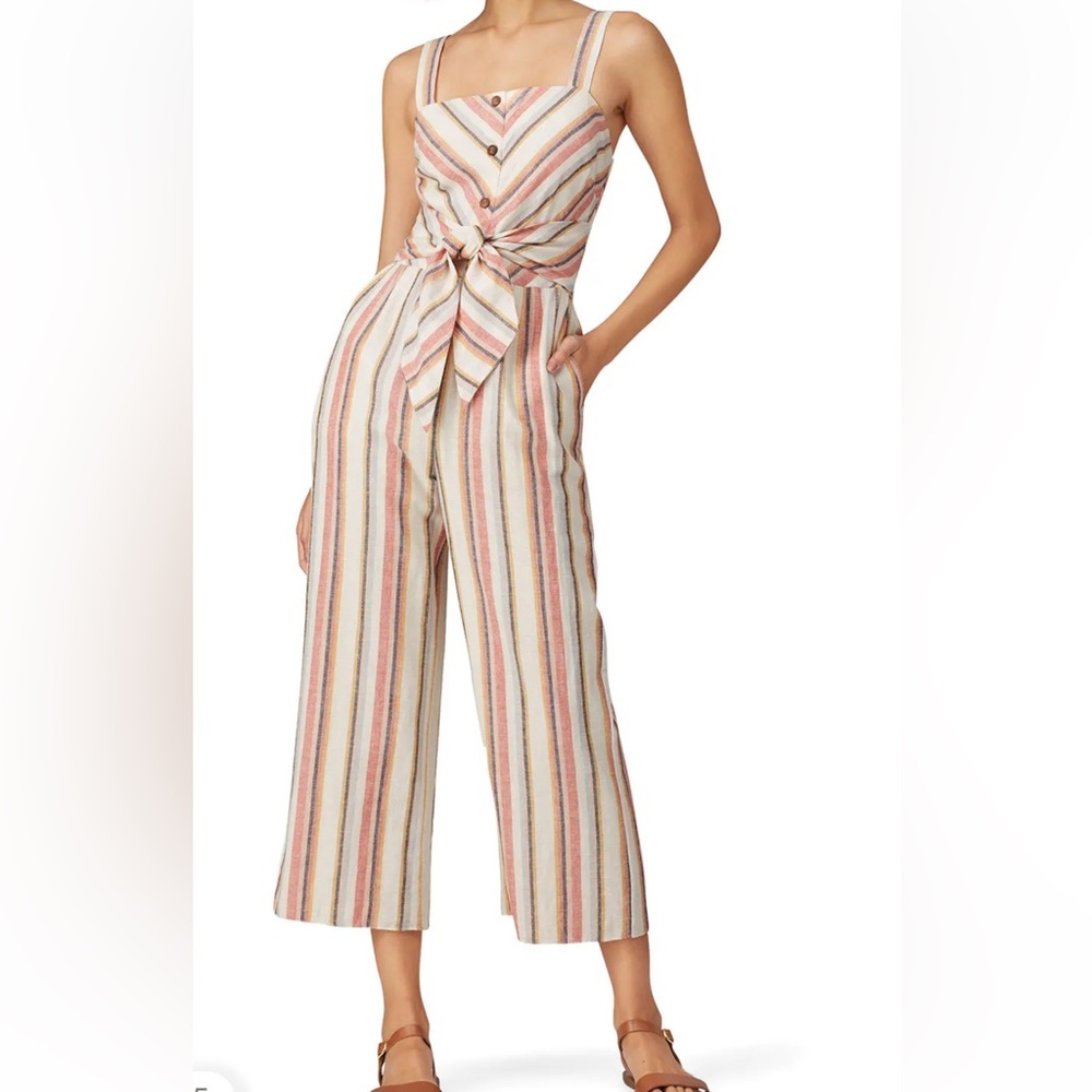 SAYLOR Jumpsuit with Tie Belt